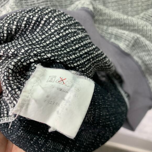 VTG Lindbergh Mens Large Gray Black Woven Pullover Short Sleeve Polo Shirt - Picture 11 of 11